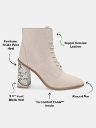 Journee Signature Women's Genuine Leather Tru Comfort Foam Edda Bootie