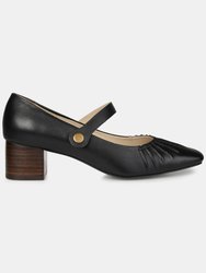 Journee Signature Women's Genuine Leather Tru Comfort Foam Ellsy Pump