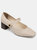 Journee Signature Women's Genuine Leather Tru Comfort Foam Ellsy Pump - Beige