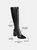 Journee Signature Women's Genuine Leather Tru Comfort Foam Extra Wide Calf Laila Boot