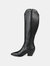 Journee Signature Women's Genuine Leather Tru Comfort Foam Extra Wide Calf Pryse Boot