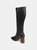 Journee Signature Women's Genuine Leather Tru Comfort Foam Extra Wide Calf Tamori Boot