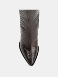 Journee Signature Women's Genuine Leather Tru Comfort Foam Laila Boot