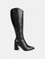 Journee Signature Women's Genuine Leather Tru Comfort Foam Laila Boot