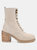 Journee Signature Women's Genuine Leather Tru Comfort Foam Malle Bootie