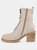 Journee Signature Women's Genuine Leather Tru Comfort Foam Malle Bootie