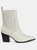 Journee Signature Women's Genuine Leather Tru Comfort Foam Markka Bootie