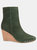 Journee Signature Women's Genuine Leather Tru Comfort Foam Reeya Bootie