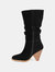 Journee Signature Women's Genuine Leather Tru Comfort Foam Syrinn Boot