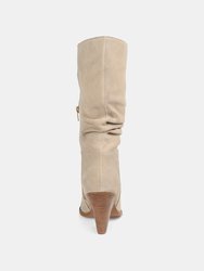 Journee Signature Women's Genuine Leather Tru Comfort Foam Syrinn Boot
