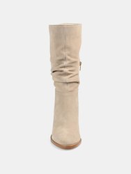 Journee Signature Women's Genuine Leather Tru Comfort Foam Syrinn Boot