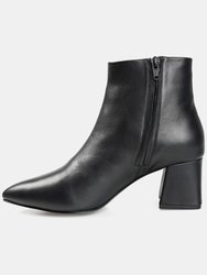 Journee Signature Women's Genuine Leather Tru Comfort Foam Tabbie Bootie