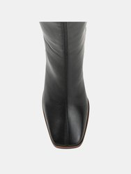 Journee Signature Women's Genuine Leather Tru Comfort Foam Tamori Boot 