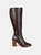 Journee Signature Women's Genuine Leather Tru Comfort Foam Tamori Boot 
