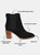 Journee Signature Women's Genuine Leather Tru Comfort Foam Tazlyn Bootie