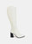 Journee Signature Women's Genuine Leather Tru Comfort Foam Wide Calf Laila Boot