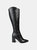 Journee Signature Women's Genuine Leather Tru Comfort Foam Wide Calf Laila Boot