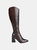 Journee Signature Women's Genuine Leather Tru Comfort Foam Wide Calf Laila Boot