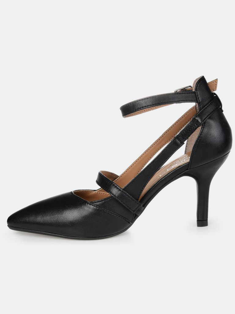 Journee Signature Women's Genuine Leather Vallerie Pump