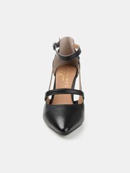 Journee Signature Women's Genuine Leather Vallerie Pump