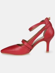 Journee Signature Women's Genuine Leather Vallerie Pump