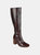 Women's Genuine Leather Tru Comfort Foam Wide Calf Tamori Boot - Brown