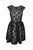 Floral Lace Dress - Black