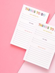 Gratitude To Do List Notepad