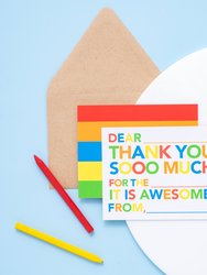 Kids Fill in Thank You Notes