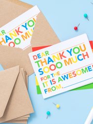Kids Fill in Thank You Notes
