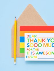 Kids Fill in Thank You Notes - Multicolor