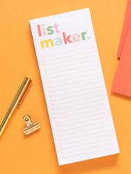 List Maker Notepad - Multicolor