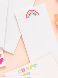 Peace Love and Happy Rainbow Notepad - Rainbow