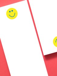 Peace Love and Happy Starry Eyed Notepad - Yellow