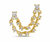 Ava Double Stud - Gold