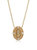 Marie Pendant Necklace - Gold/Nude