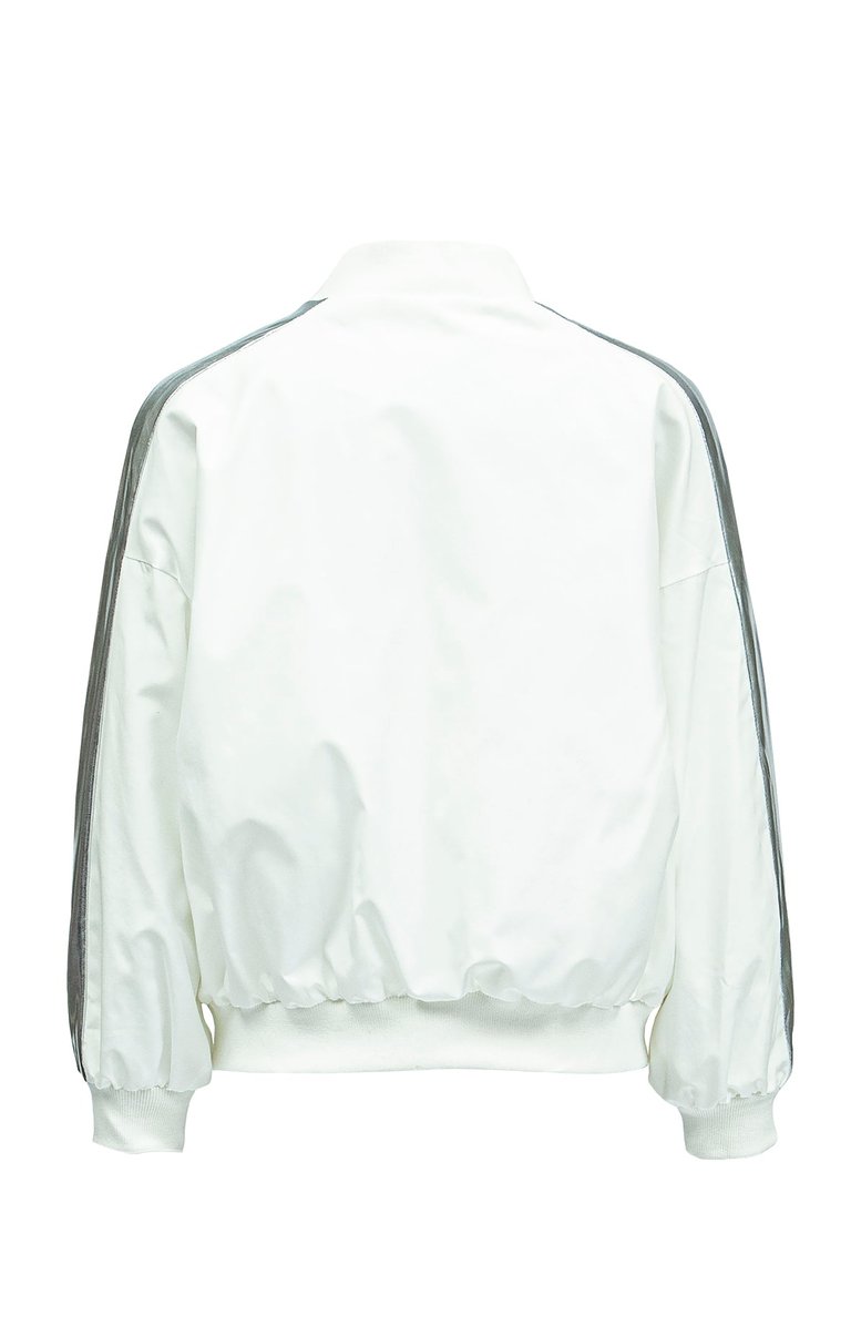 Courtney - Prep Jacket With Silver Side Panel