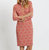 Anna Dress In Garden Lattice Paprika - Garden Lattice Paprika