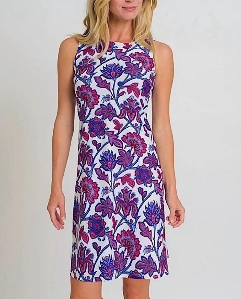 Beth Dress In Floral Americana Multi - Floral Americana Multi