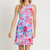 Beth Dress In Wildflower Peri - Wildflower Peri