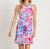 Beth Dress In Wildflower Peri - Wildflower Peri