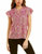 Dani Top In Paisley Medallion Hot Pink - Paisley Medallion Hot Pink