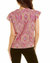 Dani Top In Paisley Medallion Hot Pink