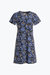 Ella Dress In Batik Floral Navy