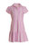 Giselle Dress In Blocks Begonia Pink - Blocks Begonia Pink