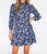 Henley Dress In Batik Floral Navy - Batik Floral Navy