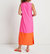 Pamela Dress In Hot Pink/Apricot