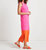 Pamela Dress In Hot Pink/Apricot