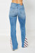 Americana Flag Flare Jeans In Medium Wash