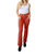 Autumn Mid Rise Slim Bootcut Jeans In Terracotta - Terracotta